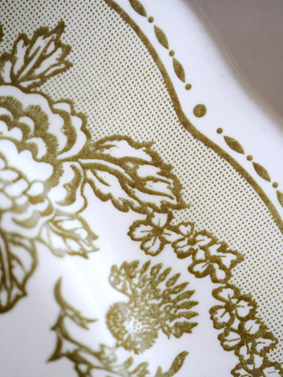 English style plate green décor