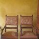 Antique lion head armchair