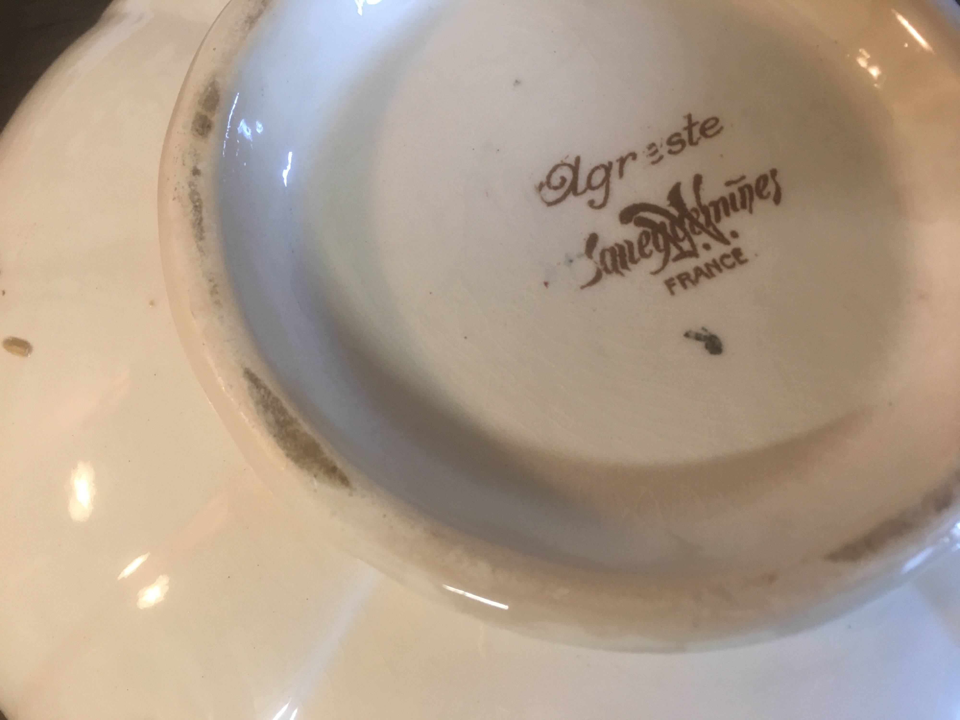 Tureen Sarreguemines France circa 1940-50