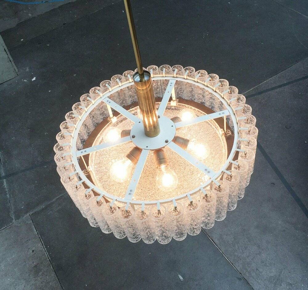 Large German chandelier from the mid-century by Doria Leuchten, 1960s.