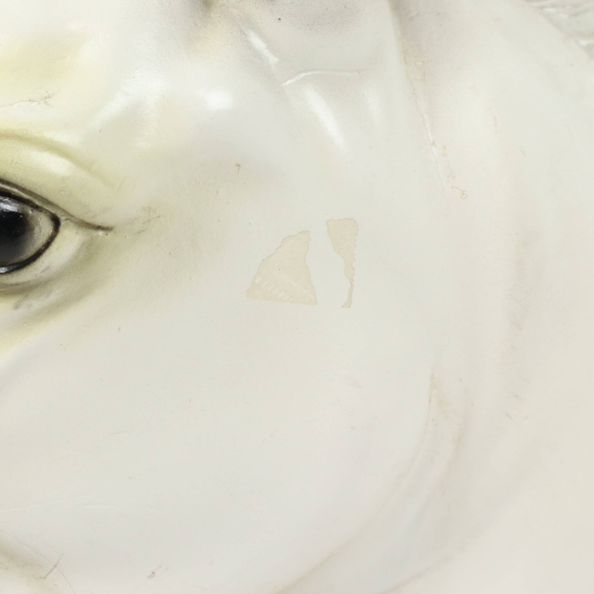 Large Classical Bust Parthenon Horse Greek Style Plaster 39cm