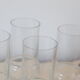 Lot of 6 glass champagne flutes, vintage