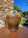 Ancient terracotta pottery jar from the 1920s.