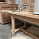 Solid oak farmhouse table with extensions 4M