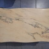 Marble and brass table