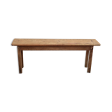 Light wood farmhouse bench around the years 1960-1970 dimension: height -44.5cm- width -103cm-