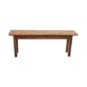 Light wood farmhouse bench around the years 1960-1970 dimension: height -44.5cm- width -103cm-
