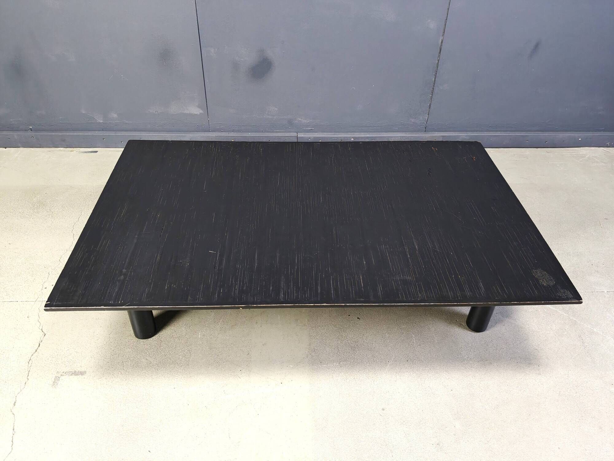 XL bamboo coffee table in the manner of Axel Vervoordt, 1970s