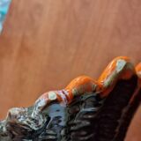 Large ceramic saint jacques shell cup 33x 30 cm - vintage-