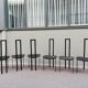 Set of 6 chairs Catellan Italy 80s