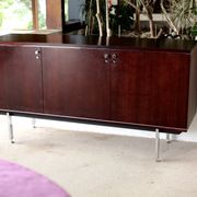 Sideboard solid wood and steel, France, cira 1970, Negroni edition