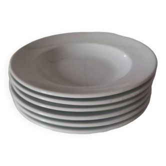 White deep plate