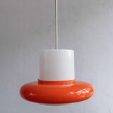 Vintage Czechoslovak Hanging Glass Lamp By Osvětlovací Sklo, 1970s