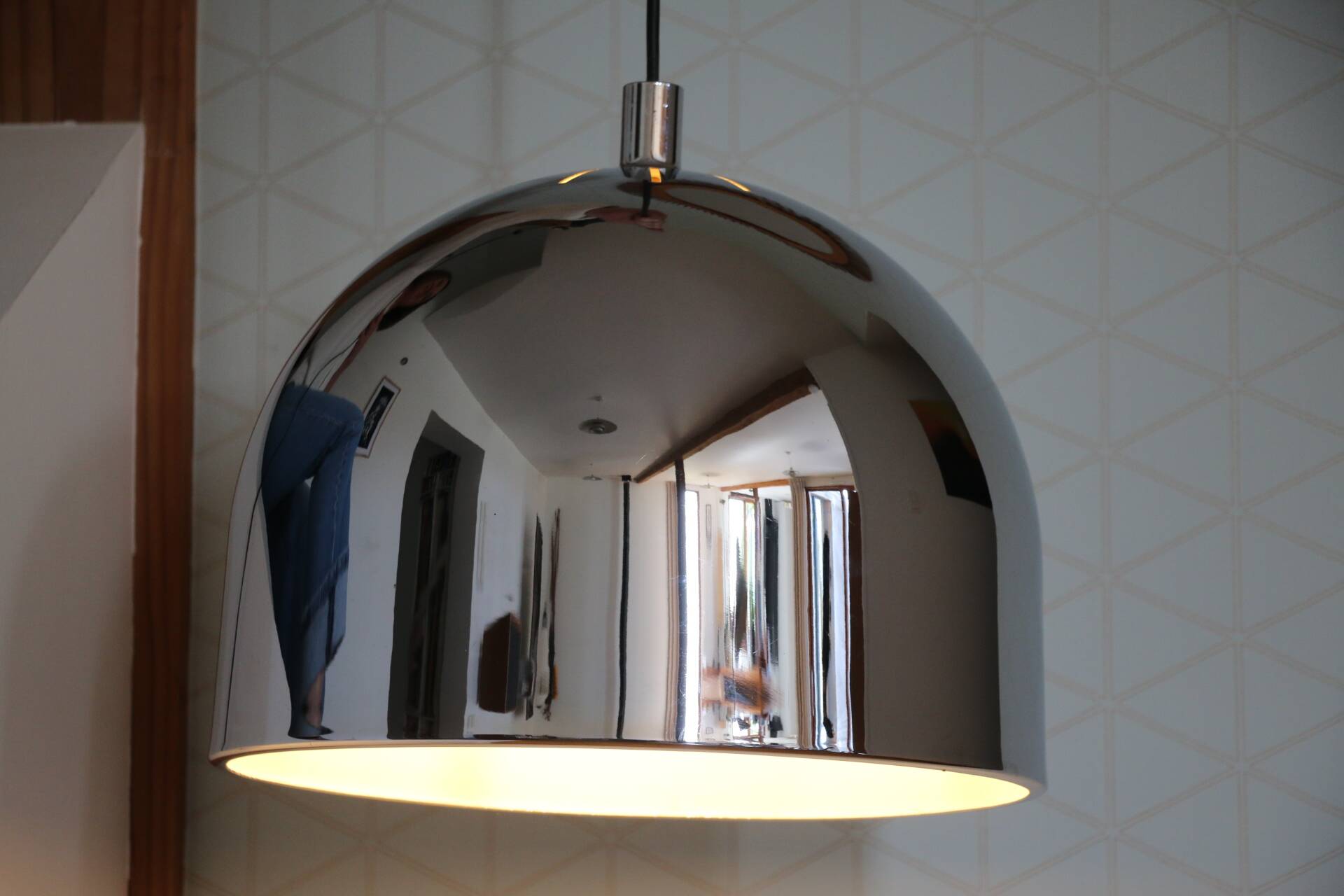 Suspension Rolf Kruger chromée 390mm