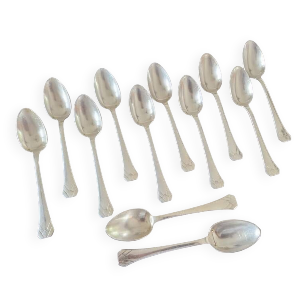 12 Cuillères De Table Vieux Paris Brillant - Acier 18/0, Finition Miroir, Qualité Pro