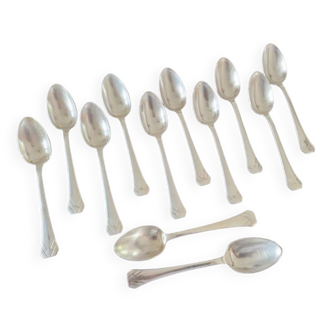 Master Goldsmith : Orbrille, Paris - Series of 12 tablespoons - Art Deco model - 1930s