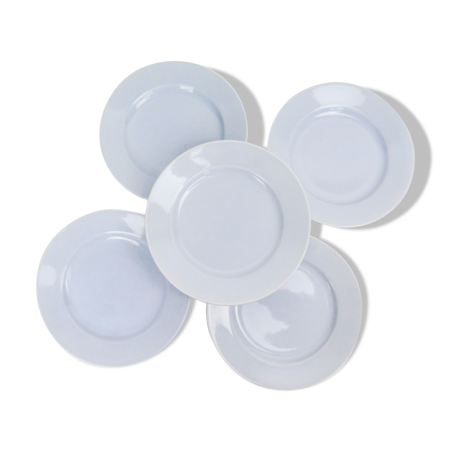 Dessert plates x5, baby blue, madeleines in Luxembourg