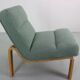 Danish Plywood Lounge Chair by Magnus Olesen,  in mint bouclé
