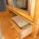 Bureau vitrine Louis Philippe en merisier 19eme
