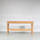 1970s Wicker with bamboo console table from italy