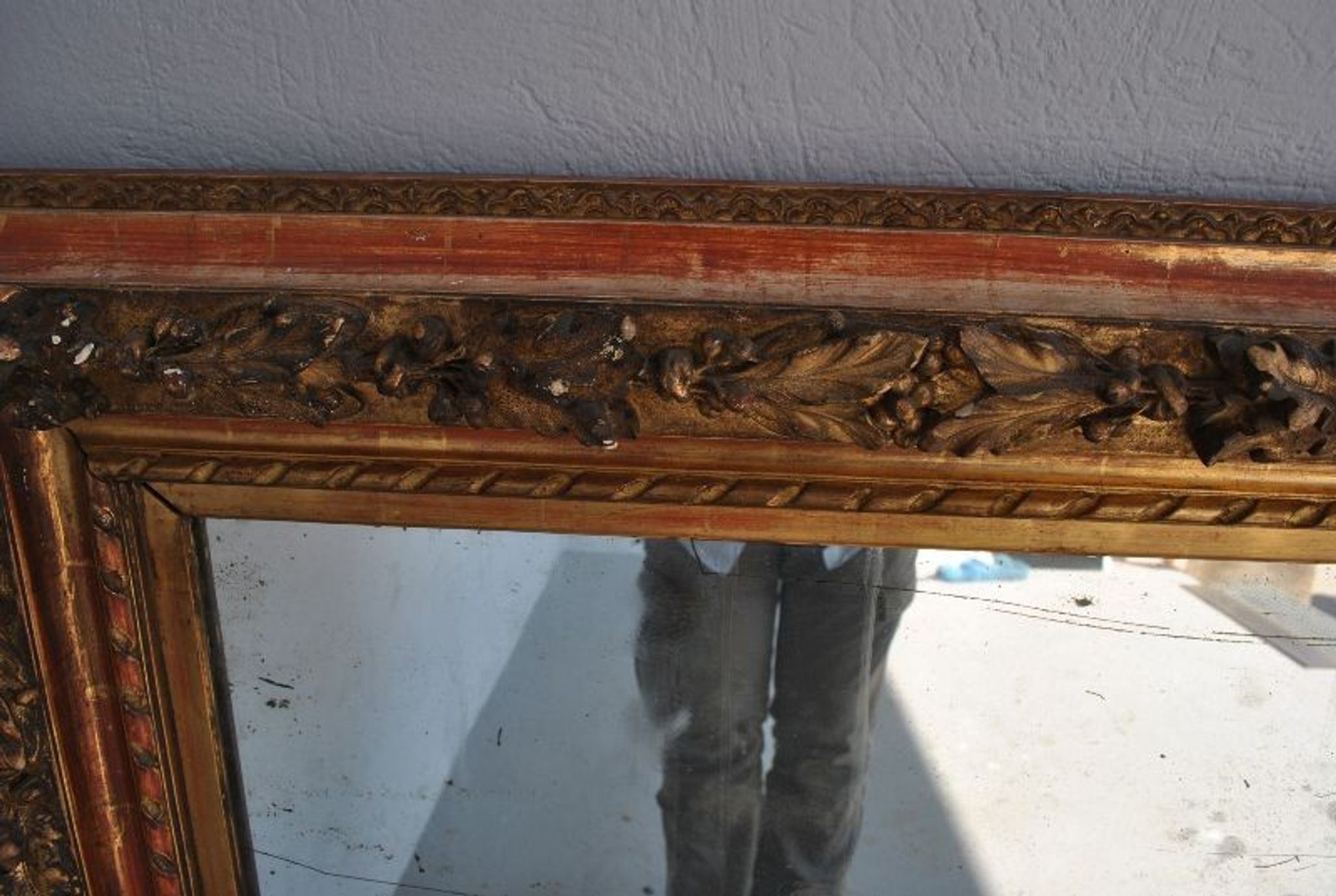 Mirror Louis XVI gilded wood ice old 109x128cm