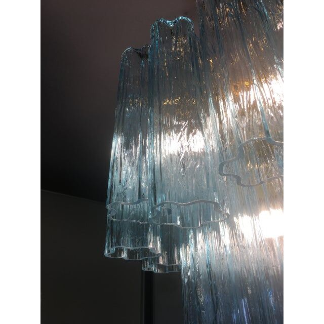 Murano style glass chandelier, set of 2 or a pair of chandeliers