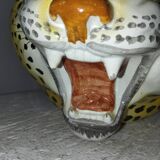 Tiger head ceramic planter