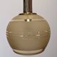 Art Deco style ball pendant light in gold glass