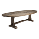 Oval Diamond table in old oak – 300 x 100 cm