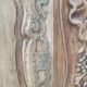 Provencal furniture in finely carved light walnut with wrought ironwork