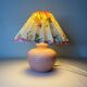Flowery lampshade pleated