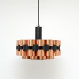 Copper lamp designed by Wener Schou for Coronell Elektro, 1970s