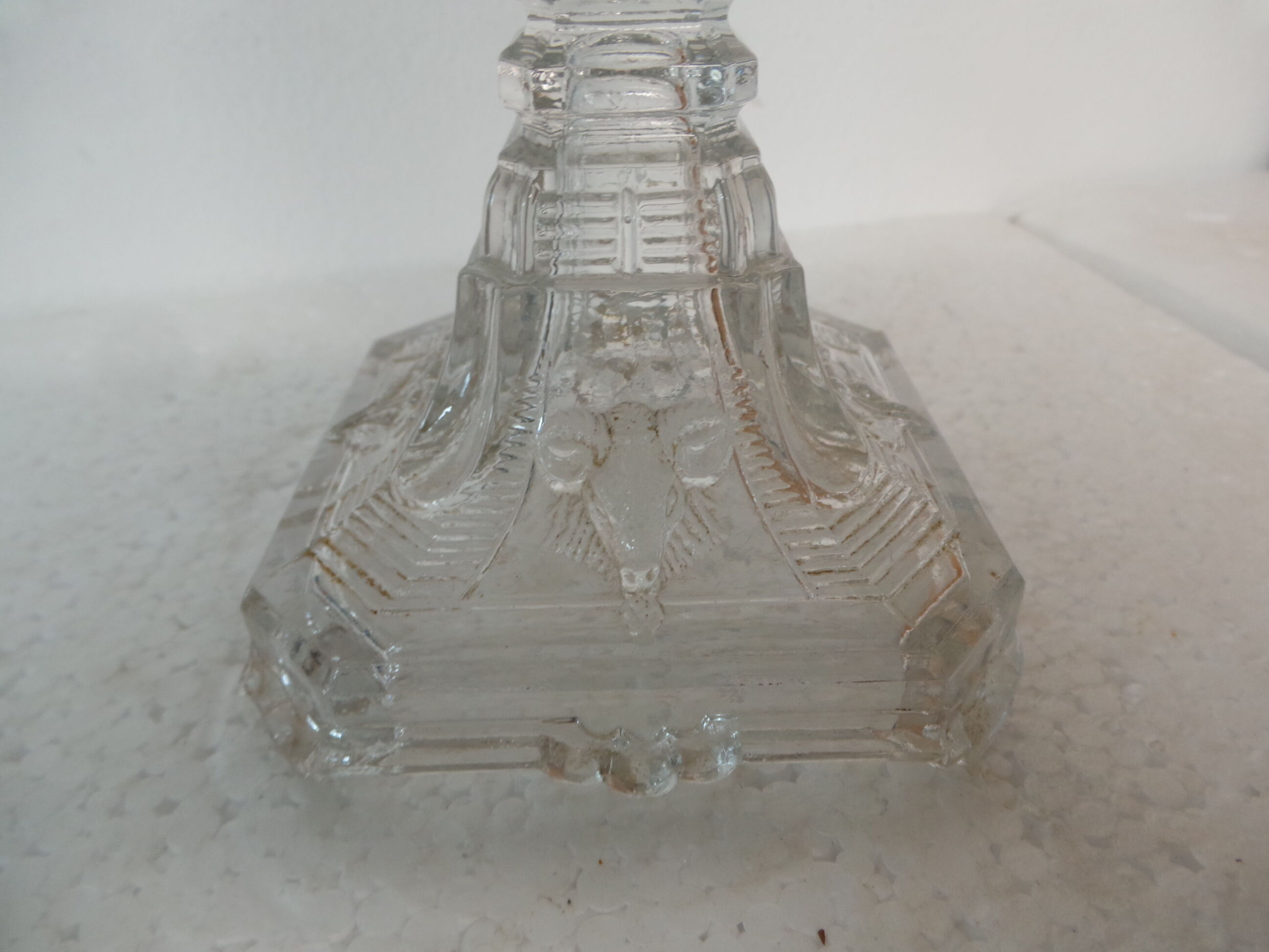 Glass candlestick candlestick