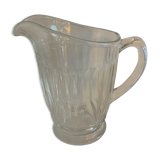 Moulded pressed glass pitcher