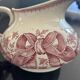 Antique Broc Sarreguemines U&Cie "Rosette" + matching piece – around 1910