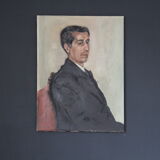 Oil on canvas portrait