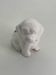 Vintage white porcelain dog pot holder