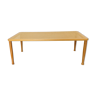 Vintage bench in cannage and blond wood