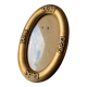 Antique art nouveau oval frame gilded wood