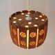 Pine Pendant Lamp with Rolled Wood Curl Rosettes – Sweden, 1970s