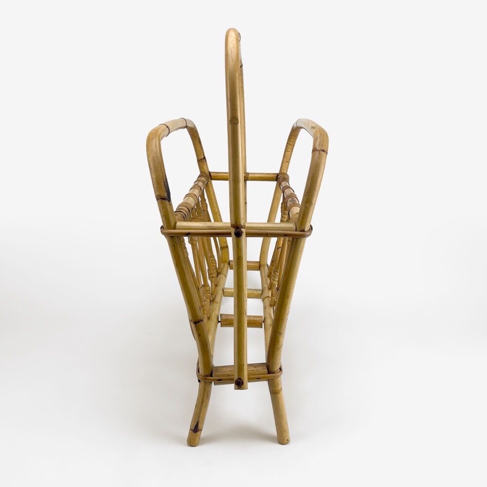 Rattan magazine holders in the 60s