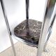 Table harness pedestal table chrome marble 1970