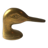 Brass bottle opener duck head