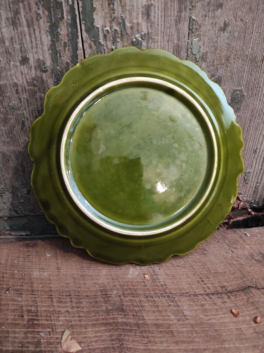 Vintage French set for jam, in the form of a strawberry