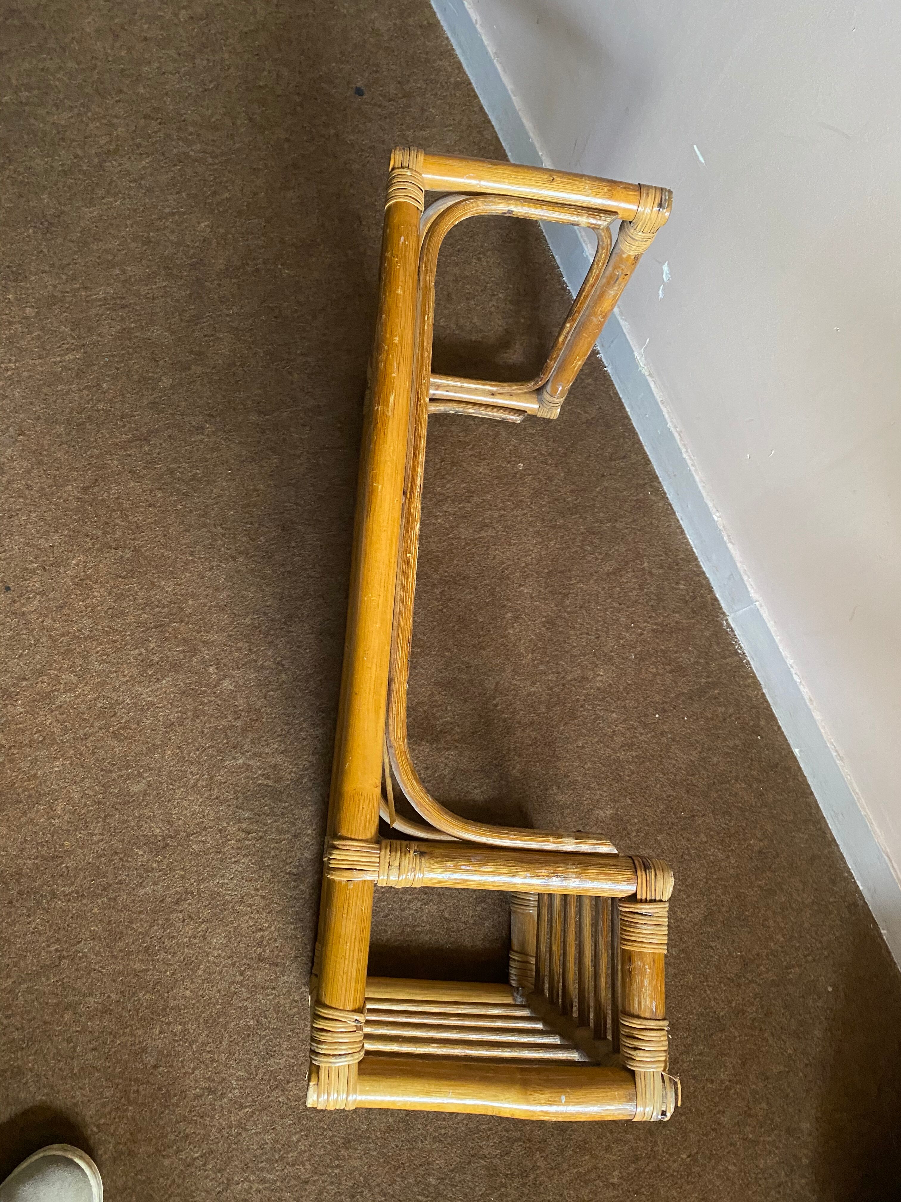 Small rattan coffee table