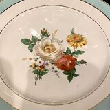 6 flat plates in half-porcelain Badonviller