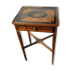 ELEGANCE - Side table in marquetry and brass