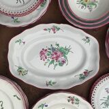 Luneville half porcelain table service