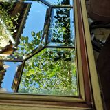 Mirror with 9 beveled facets