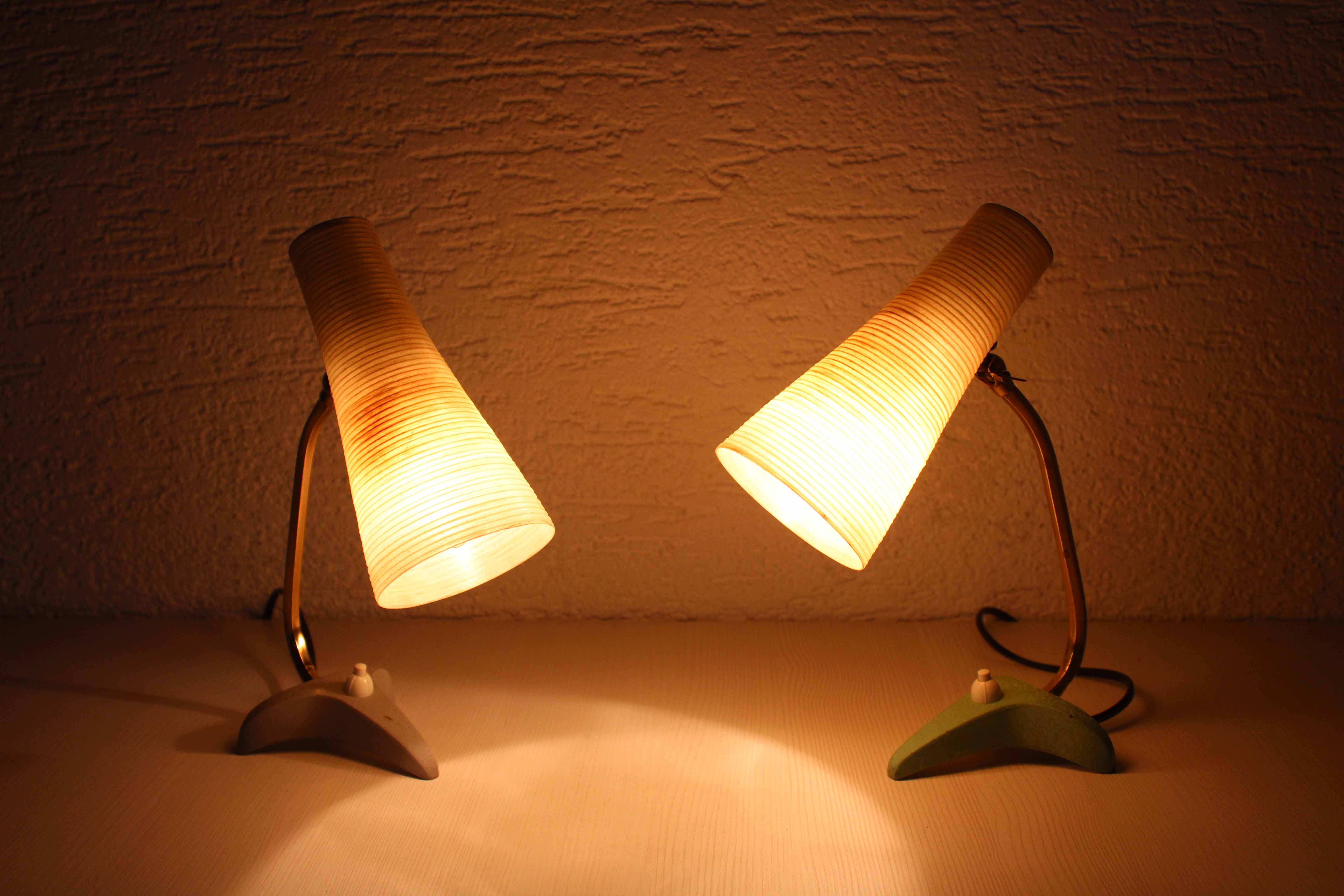 Paire de lampes de chevet Louis Kalff